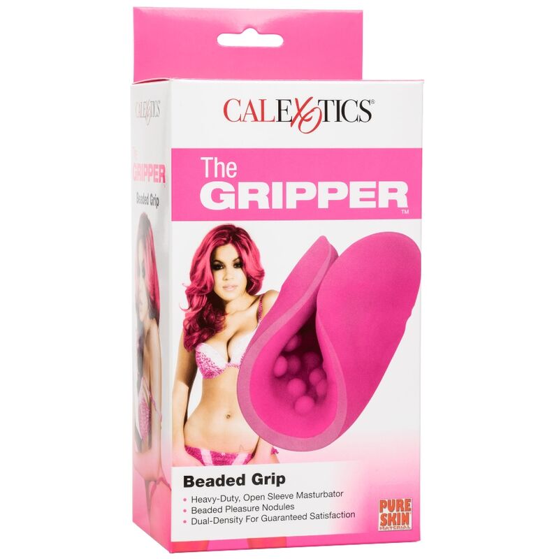 CALEXOTICS - BEADED GRIP TEXTURED MASTURBATOR