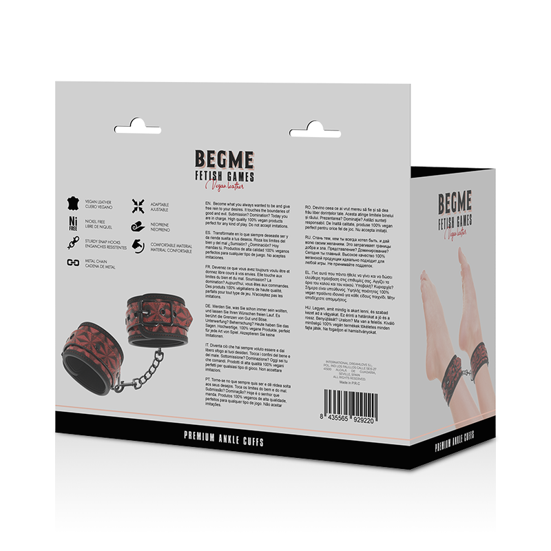 BEGME - RED EDITION NEOPRENE LINING ANKLE CUFFS