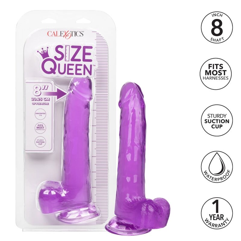 CALEXOTICS - QUEEN SIZE LILAC DILDO 20.3 CM