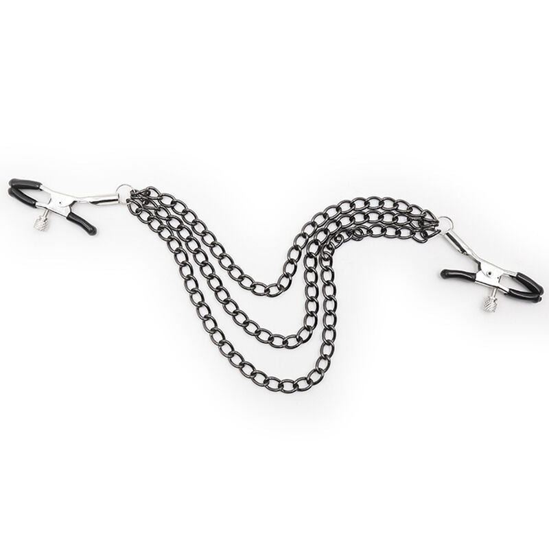 OHMAMA FETISH - BLACK CHAIN NIPPLE CLAMPS