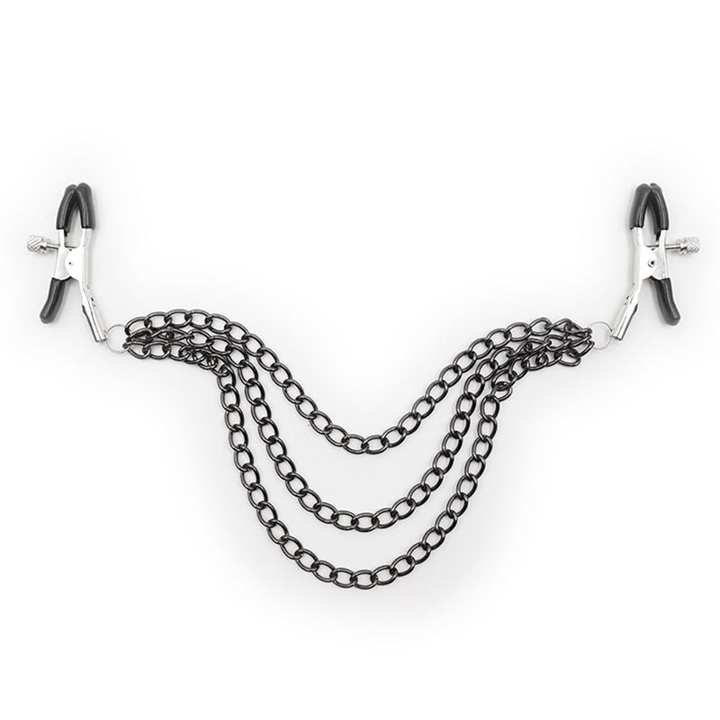 OHMAMA FETISH - BLACK CHAIN NIPPLE CLAMPS