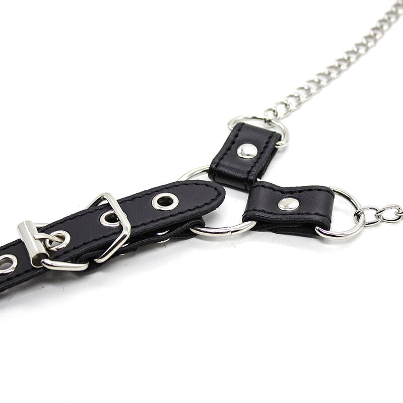 OHMAMA FETISH - NIPPLE CLAMPS WITH CHAINS AND PENIS RING