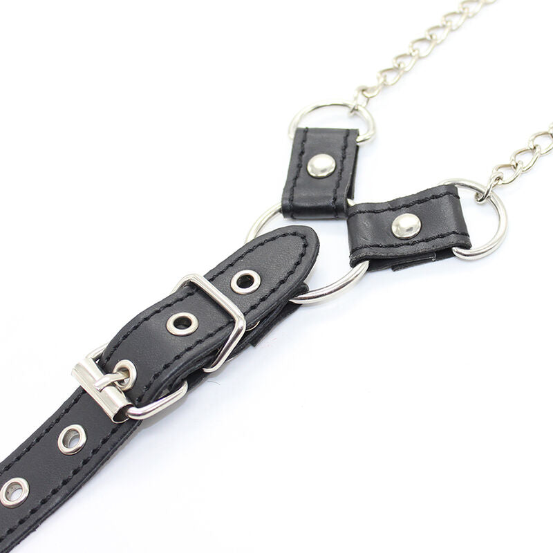 OHMAMA FETISH - NIPPLE CLAMPS WITH CHAINS AND PENIS RING