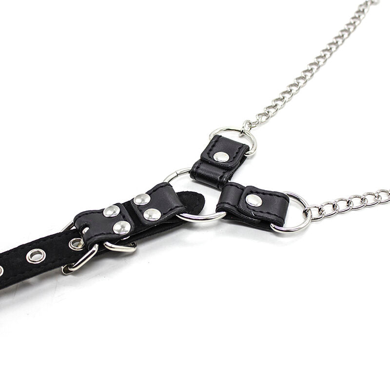 OHMAMA FETISH - NIPPLE CLAMPS WITH CHAINS AND PENIS RING
