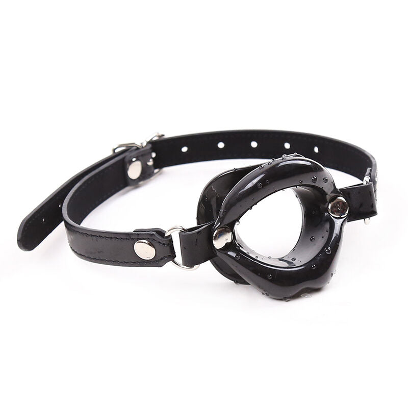 OHMAMA FETISH - BLACK LIPS GAG WITH STRAP