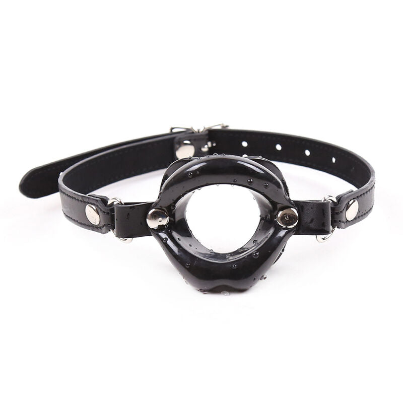 OHMAMA FETISH - BLACK LIPS GAG WITH STRAP