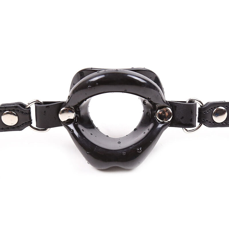 OHMAMA FETISH - BLACK LIPS GAG WITH STRAP