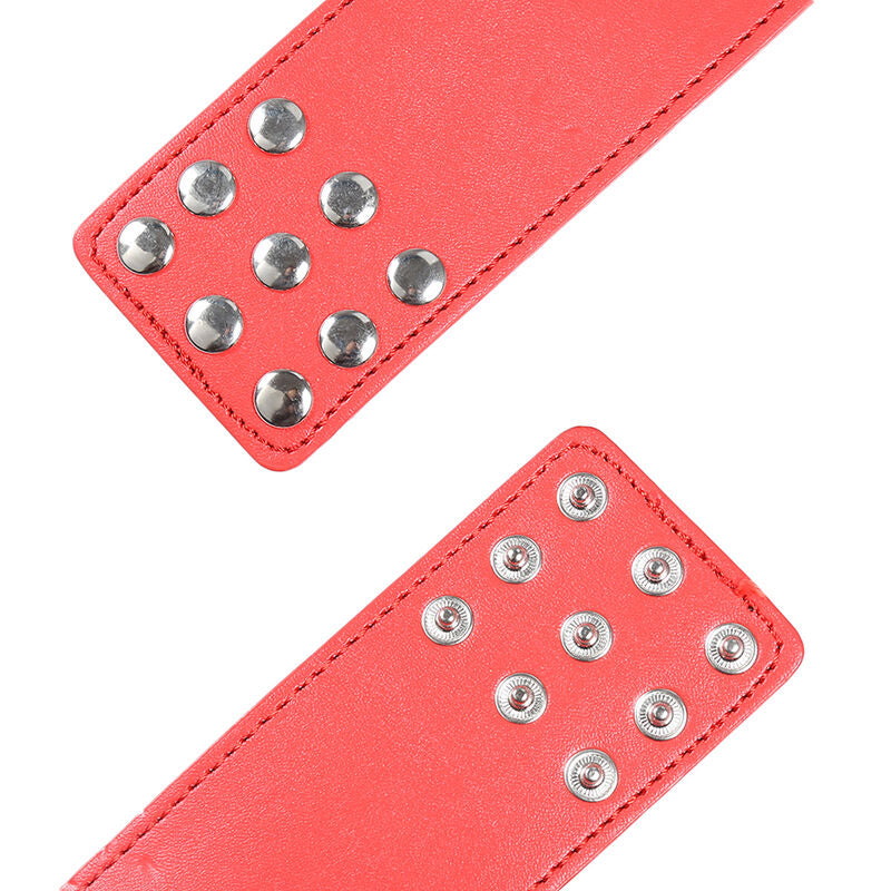 OHMAMA FETISH - RED HANDCUFFS SNAP CLOSURE