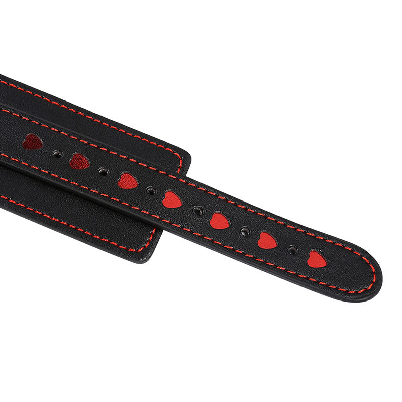 OHMAMA FETISH - HEART-INLAID HANDCUFFS