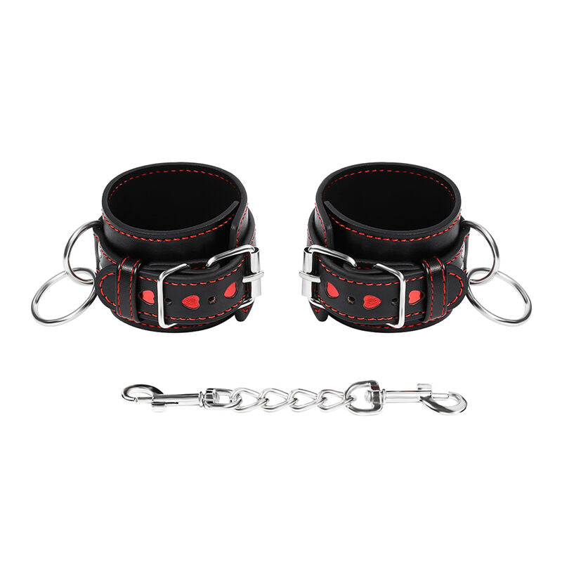 OHMAMA FETISH - HEART-INLAID HANDCUFFS