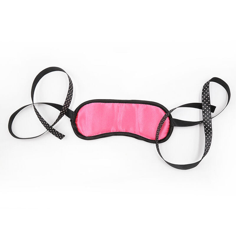 OHMAMA FETISH - BONDAGE SET HANDCUFFS WHIP AND EYELASH