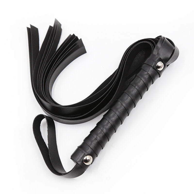 OHMAMA FETISH - BONDAGE SET HANDCUFFS WHIP AND EYELASH
