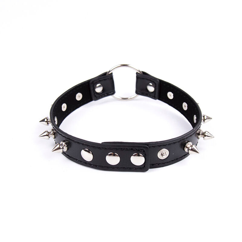 OHMAMA FETISH - SPIKED COLLAR AND RING