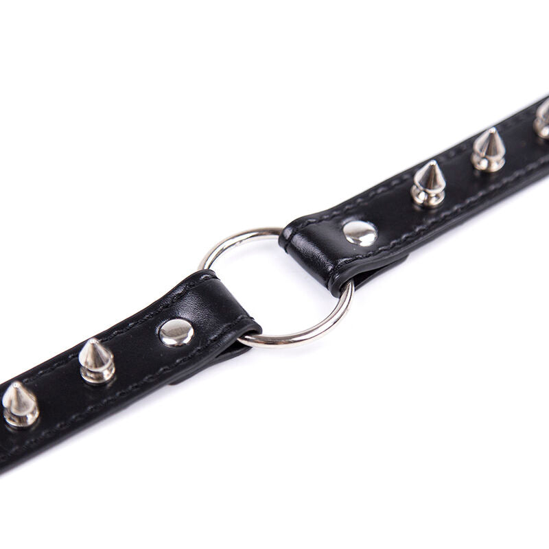 OHMAMA FETISH - SPIKED COLLAR AND RING