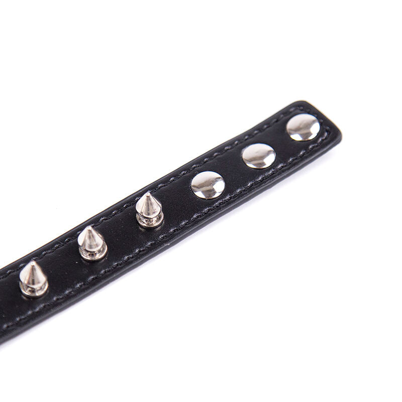 OHMAMA FETISH - SPIKED COLLAR AND RING