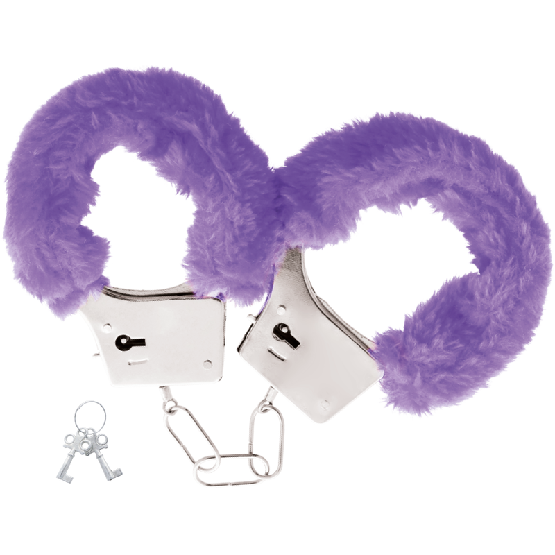 OHMAMA FETISH - LILAC HAIRY HANDCUFFS