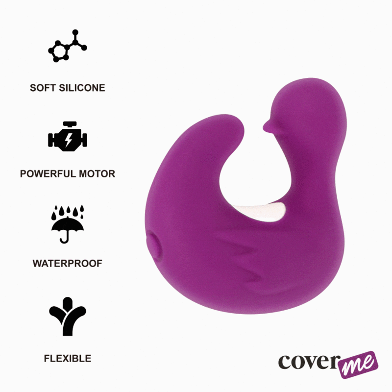 COVERME - DEDAL PATO ESTIMULADOR DE SILICONA RECARGABLE DUCKYMANIA