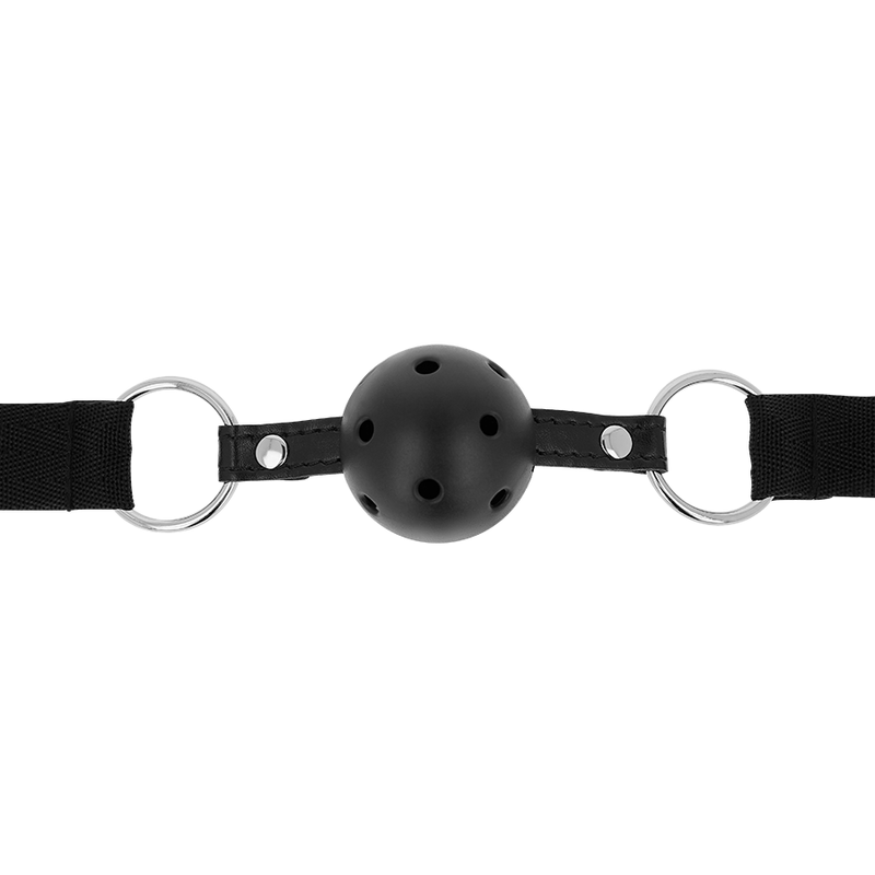 OHMAMA FETISH - BLACK FABRIC BREATHABLE BALL GAG