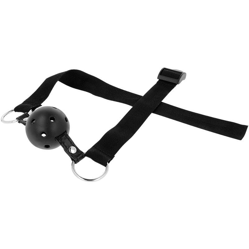 OHMAMA FETISH - BLACK FABRIC BREATHABLE BALL GAG