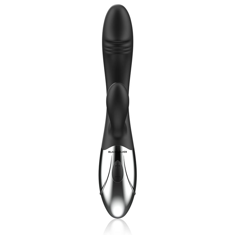 BLACK&SILVER - KALEB VIBRATOR RABBIT SILICON MULTI-FUNCTION