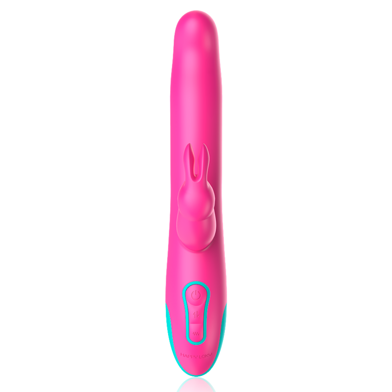 HAPPY LOKY - PLUTO RABBIT VIBRATOR & ROTATOR COMPATIBLE WITH WATCHME WIRELESS TECHNOLOGY