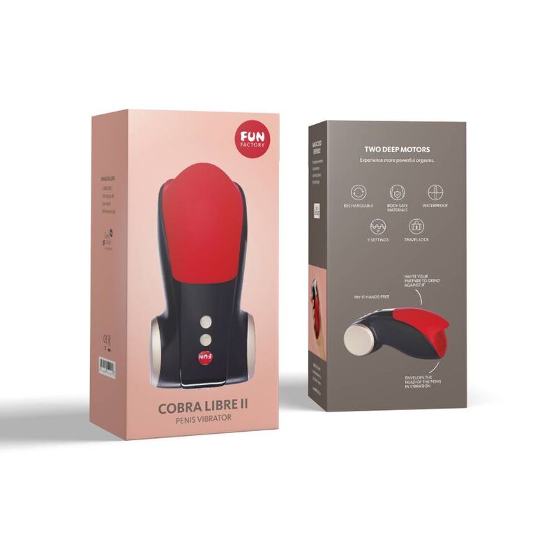 FUN FACTORY - COBRA LIBRE II HEAD STIMULATOR GLANDES PENIS RED
