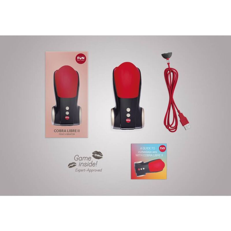 FUN FACTORY - COBRA LIBRE II HEAD STIMULATOR GLANDES PENIS RED