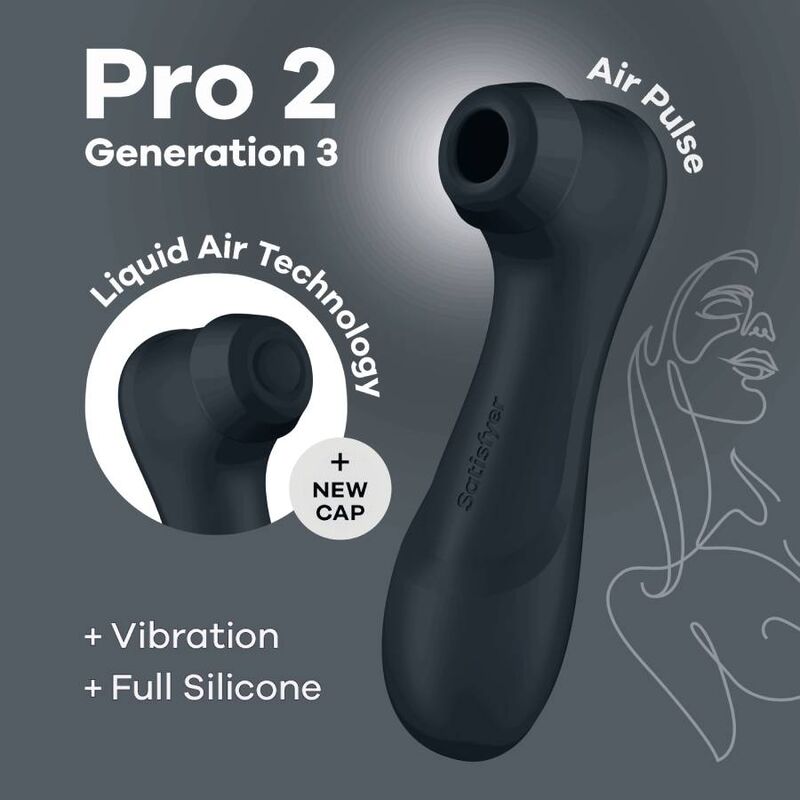 SATISFYER - PRO 2 GENERATION 3 LIQUID AIR TECHNOLOGY GARNET