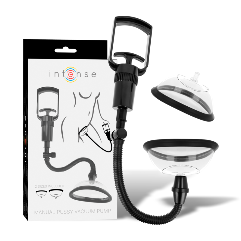INTENSE - PUMP MANUAL VAGINAL PUMP WITH TWO INTERCHANGEABLE CUPS