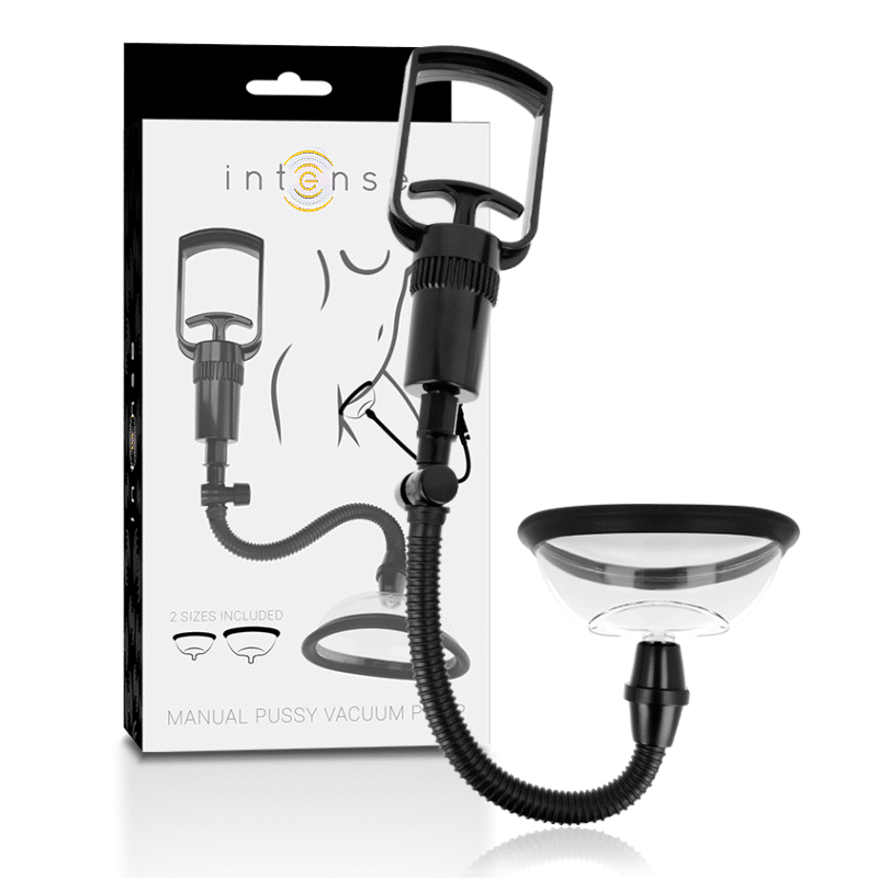 INTENSE - PUMP MANUAL VAGINAL PUMP WITH TWO INTERCHANGEABLE CUPS