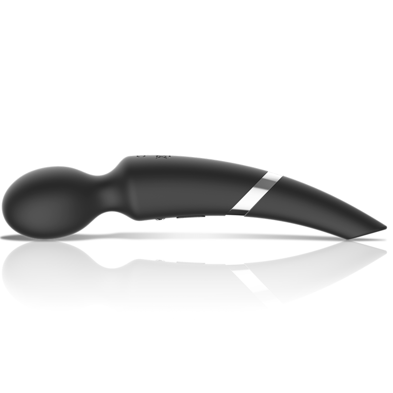 BLACK&SILVER - BECK WAND AND SUCTIONER 2 IN 1 SILICONE