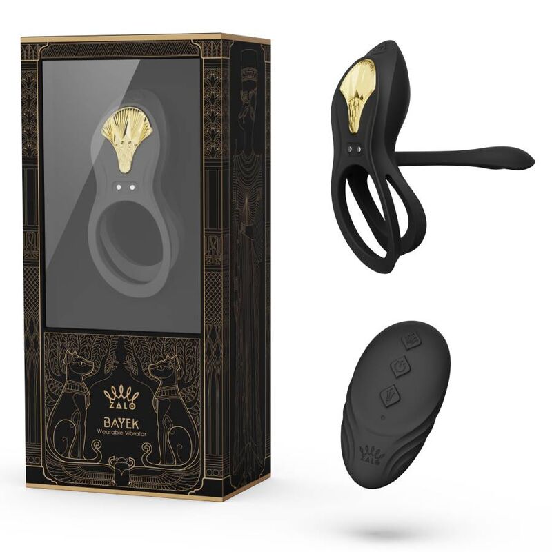 ZALO - BAYEK VIBRATING RING REMOTE CONTROL COUPLES BLACK