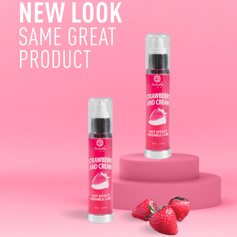 SECRETPLAY - 2-1 HEAT EFFECT LUBRICANT STRAWBERRY&CREAM 50 ML
