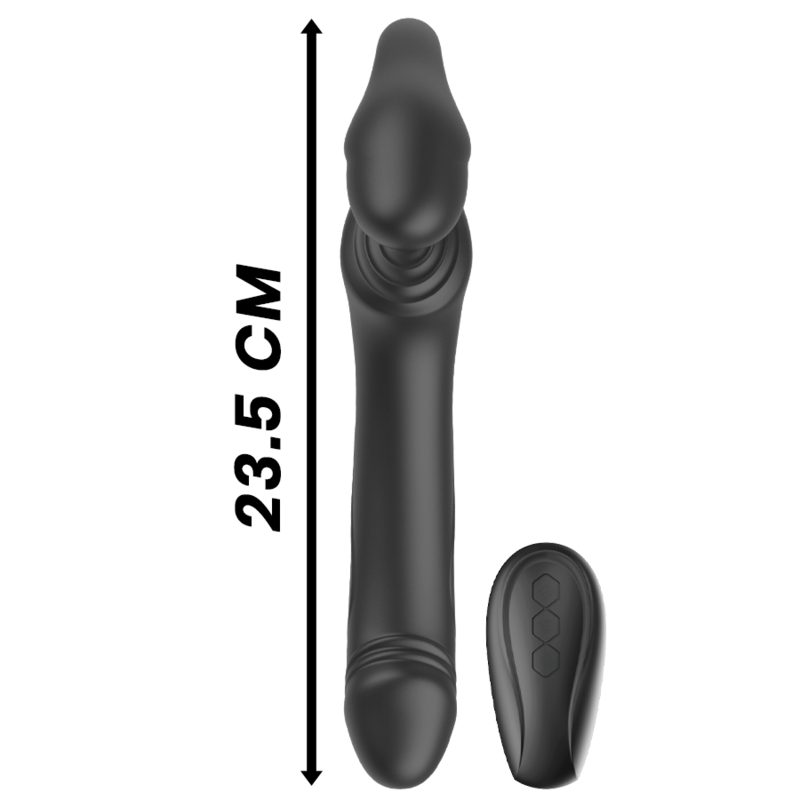 IBIZA - STRAPLESS VIBRATOR WITH PUSH BUTTON REMOTE CONTROL 3 MOTORS 1000 COMBINATIONS