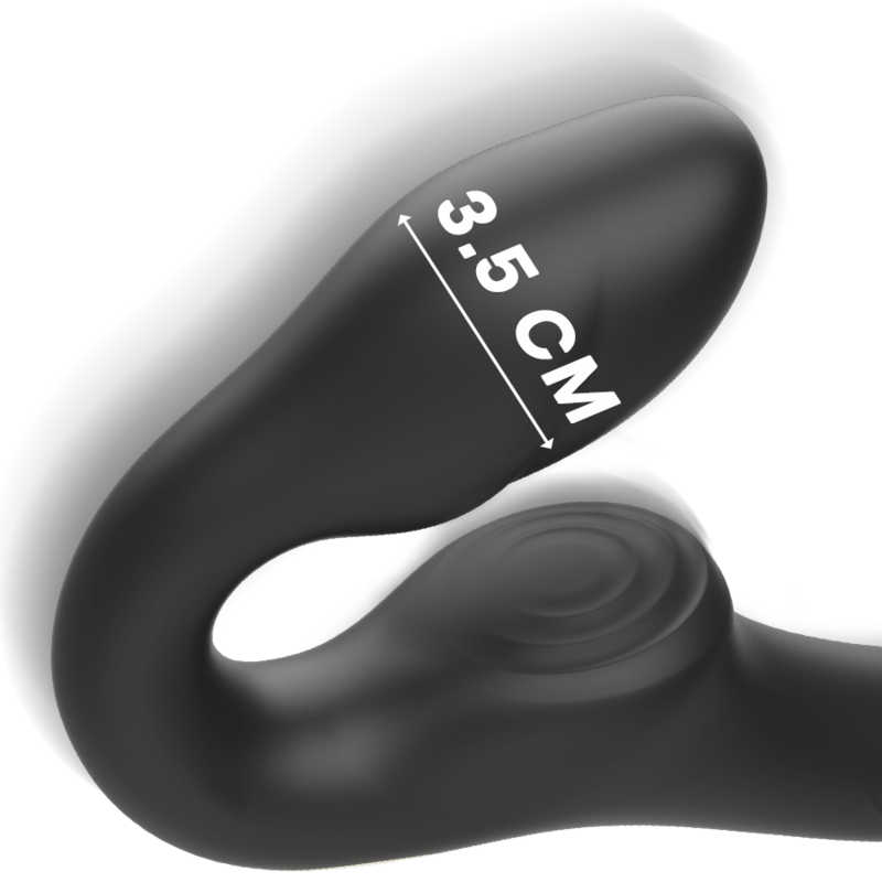 IBIZA - STRAPLESS VIBRATOR WITH PUSH BUTTON REMOTE CONTROL 3 MOTORS 1000 COMBINATIONS