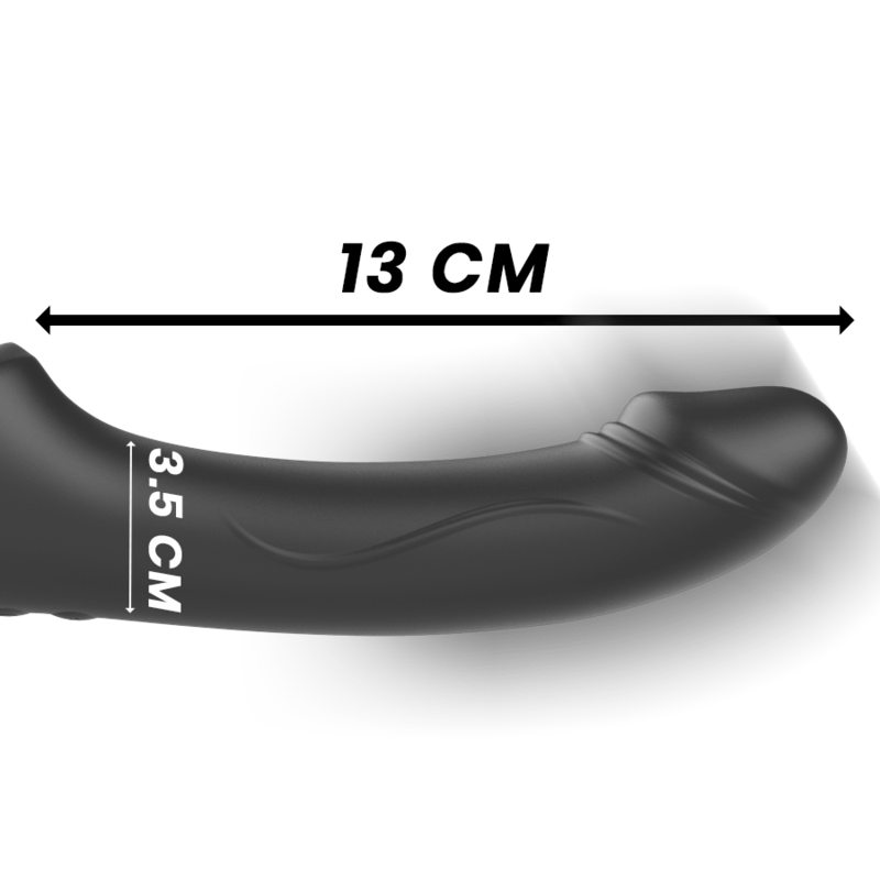 IBIZA - STRAPLESS VIBRATOR WITH PUSH BUTTON REMOTE CONTROL 3 MOTORS 1000 COMBINATIONS