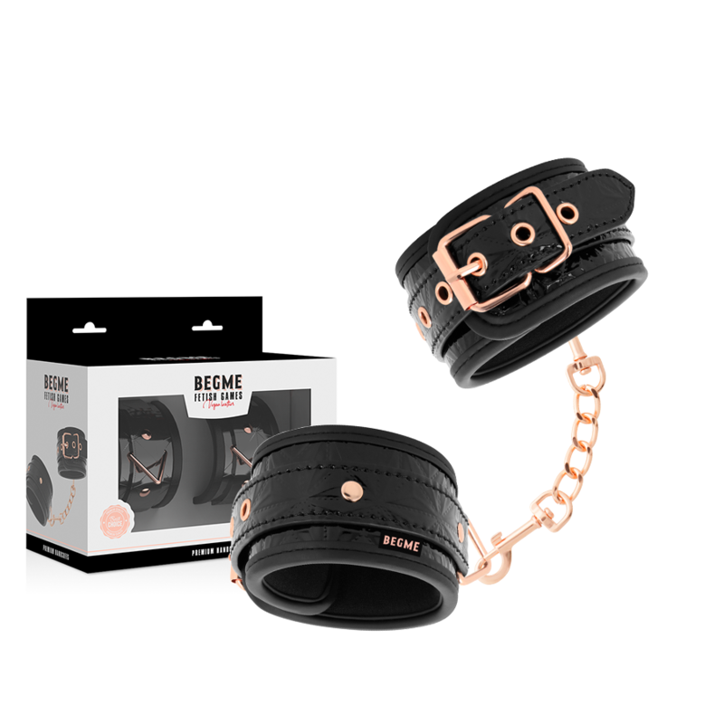 BEGME - BLACK EDITION NEOPRENE LINING HANDCUFFS