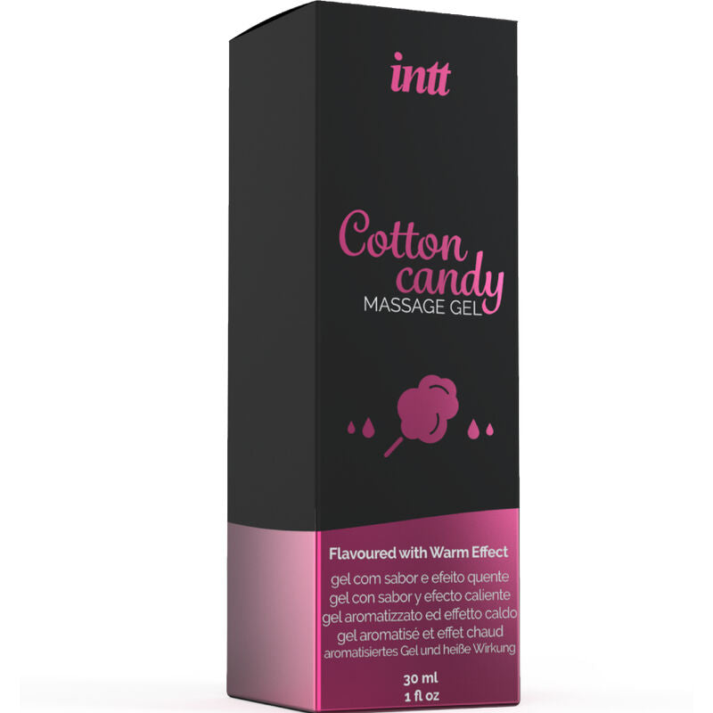 INTT MASSAGE & ORAL SEX - COTTON CANDY FLAVOR MASSAGE GEL WITH HEAT EFFECT