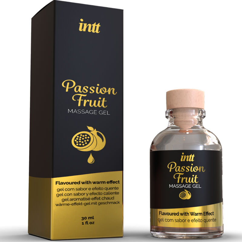 INTT MASSAGE & ORAL SEX - PASSION FRUIT FLAVOR MASSAGE GEL WITH HEAT EFFECT