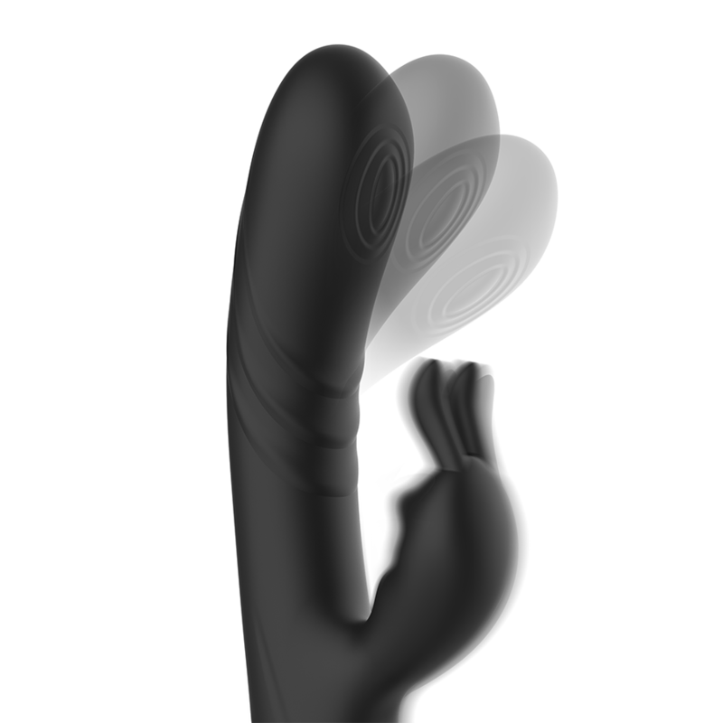 BLACK&SILVER - JAMIE VIBRATOR RABBIT WAVE EFFECT