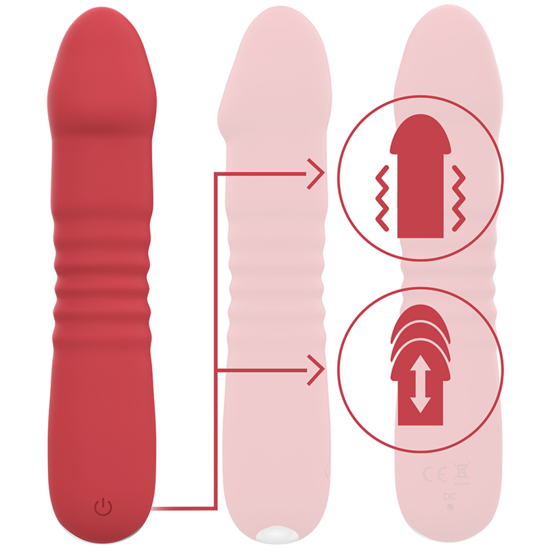 INTENSE - JUNI UP & DOWN 10 VIBRATIONS RED