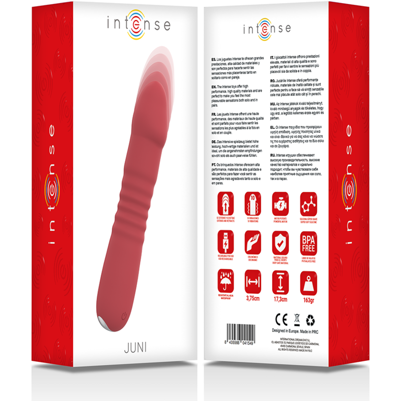 INTENSE - JUNI UP & DOWN 10 VIBRATIONS RED