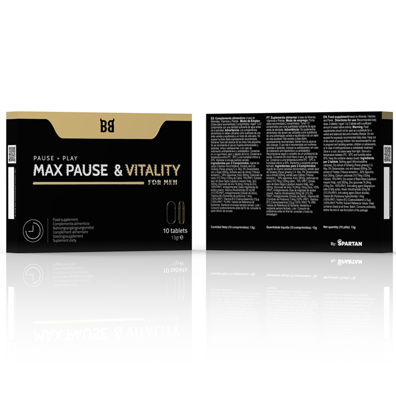 BLACK BULL - MAX PAUSE & VITALITY DELAY FOR MEN 10 CAPSULES