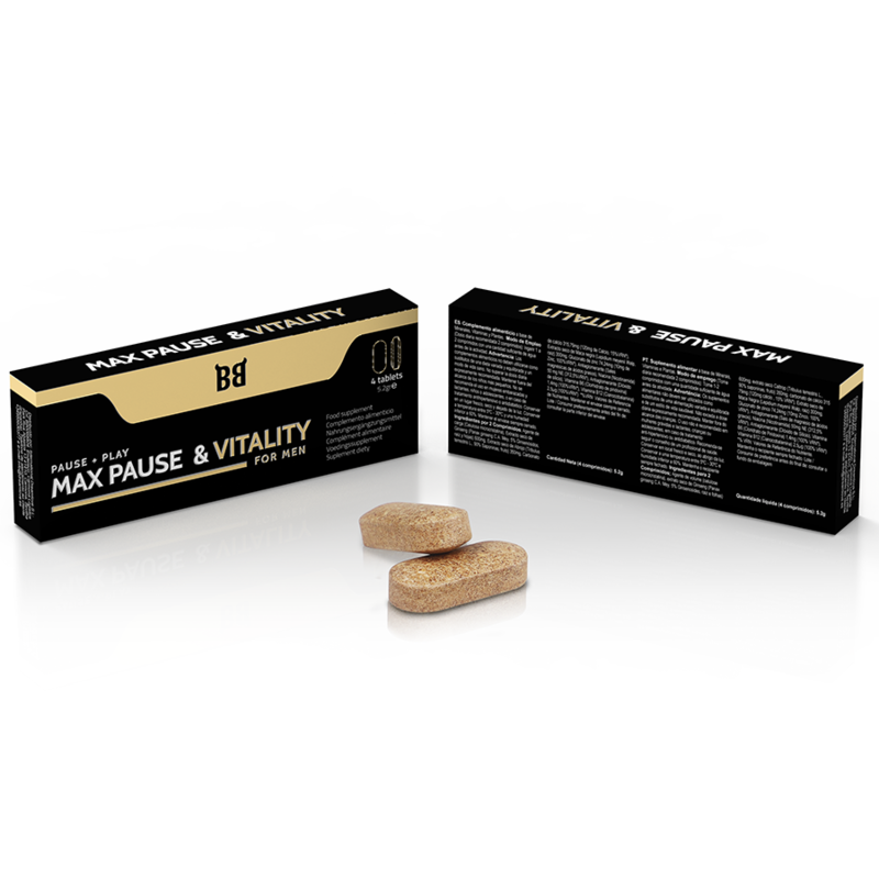 BLACK BULL - MAX PAUSE & VITALITY DELAY FOR MEN 4 CAPSULES