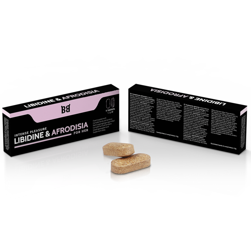 BLACK BULL - LIBIDINE & APHRODISIA INTENSE PLEASURE FOR WOMEN 4 CAPSULES