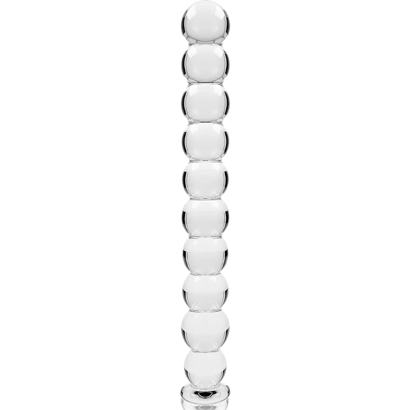 NEBULA SERIES BY IBIZA - MODEL 22 TRANSPARENT BOROSILICATE GLASS DILDO 21.5 CM -O- 2.5 CM