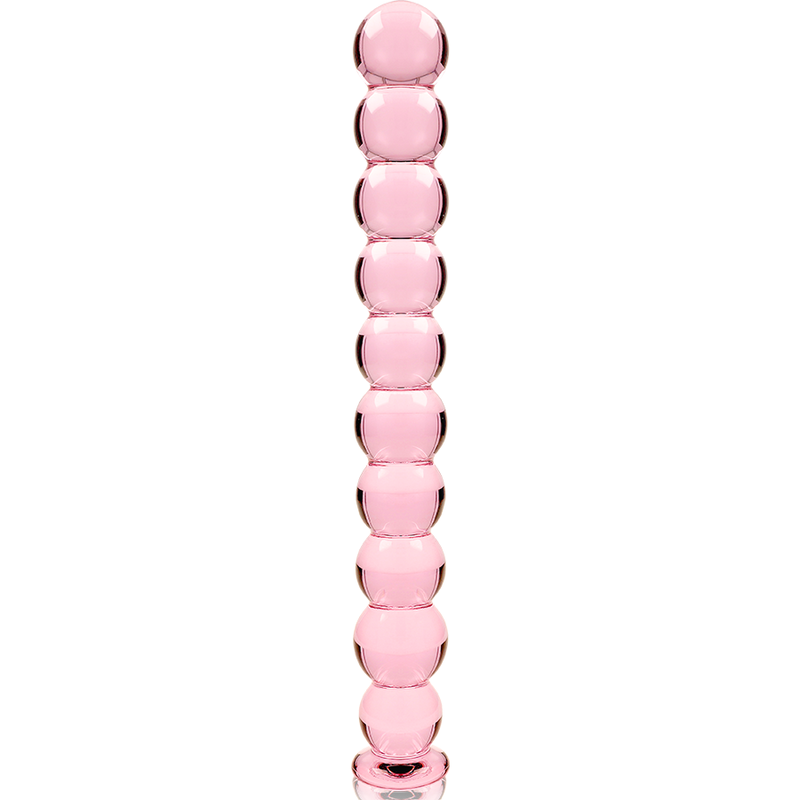 NEBULA SERIES BY IBIZA - MODEL 22 TRANSPARENT BOROSILICATE GLASS DILDO 21.5 CM -O- 2.5 CM