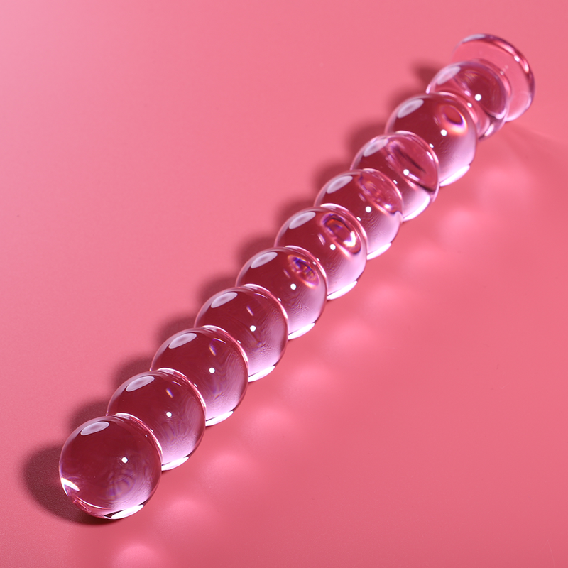 NEBULA SERIES BY IBIZA - MODEL 22 TRANSPARENT BOROSILICATE GLASS DILDO 21.5 CM -O- 2.5 CM