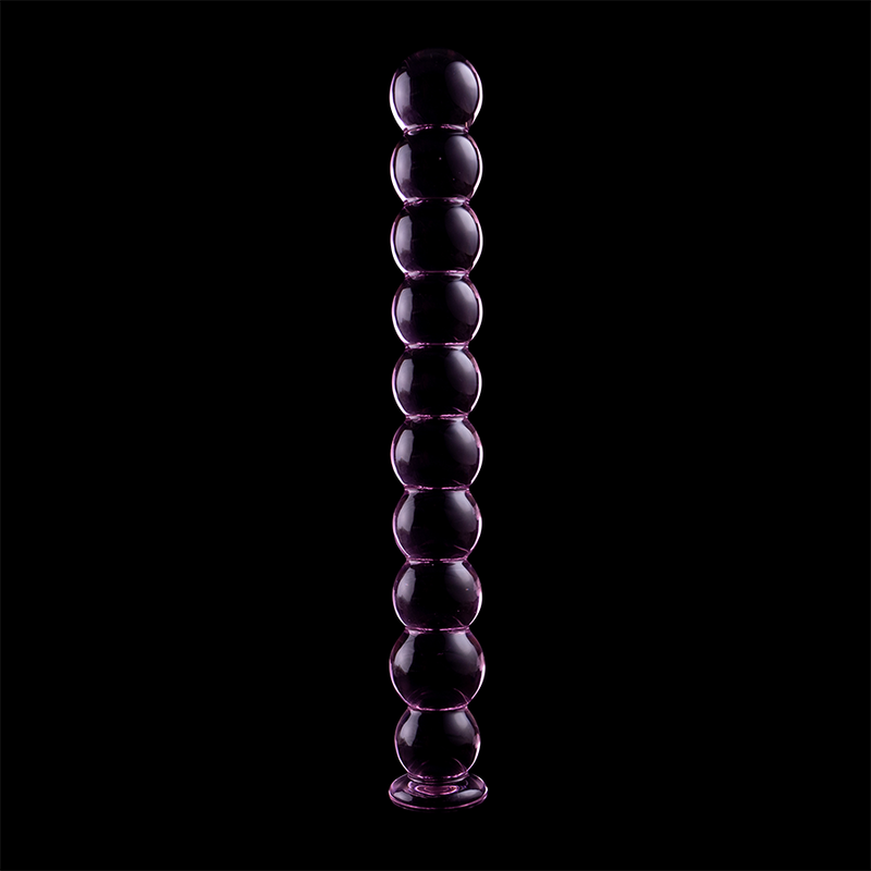 NEBULA SERIES BY IBIZA - MODEL 22 TRANSPARENT BOROSILICATE GLASS DILDO 21.5 CM -O- 2.5 CM