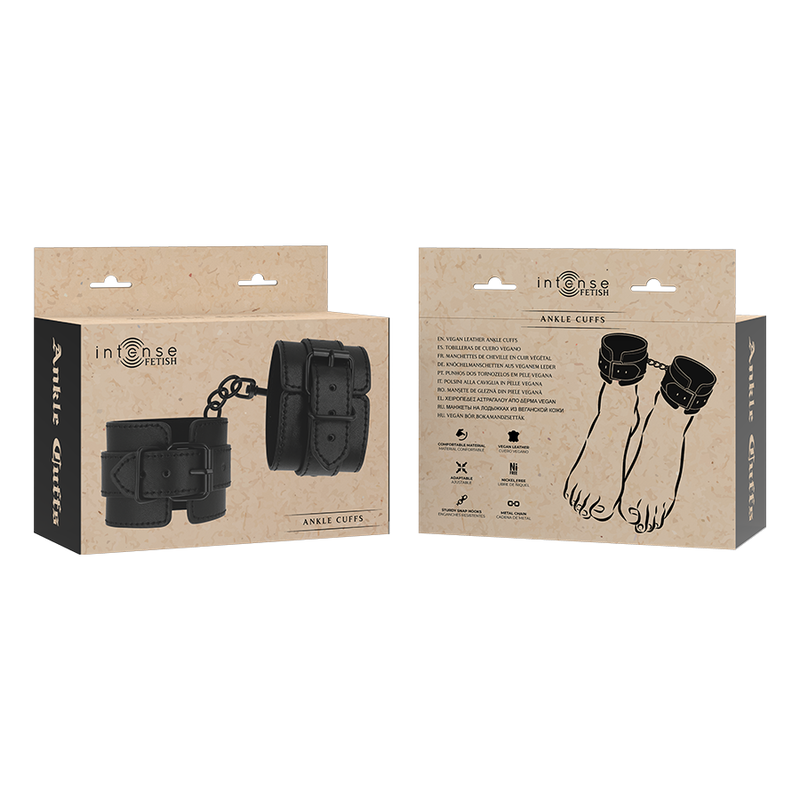 INTENSE - FETISH VEGAN LEATHER ANKLE BRACELETS